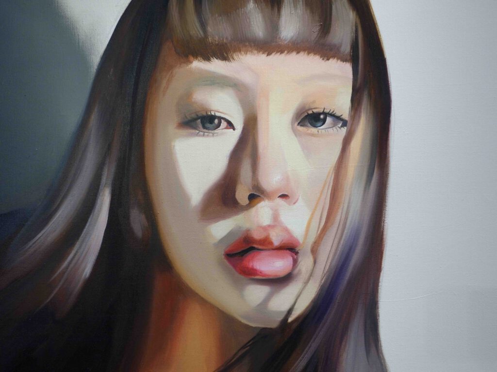 杉山日向子 SUGIYAMA Hinako “As is” 2023, 162 x 130.3 cm, oil on canvas, detail_2