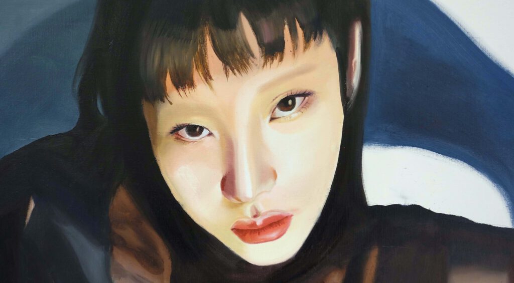 杉山日向子 SUGIYAMA “no title” 2023, 72.7 x 91 cm, oil on canvas, detail