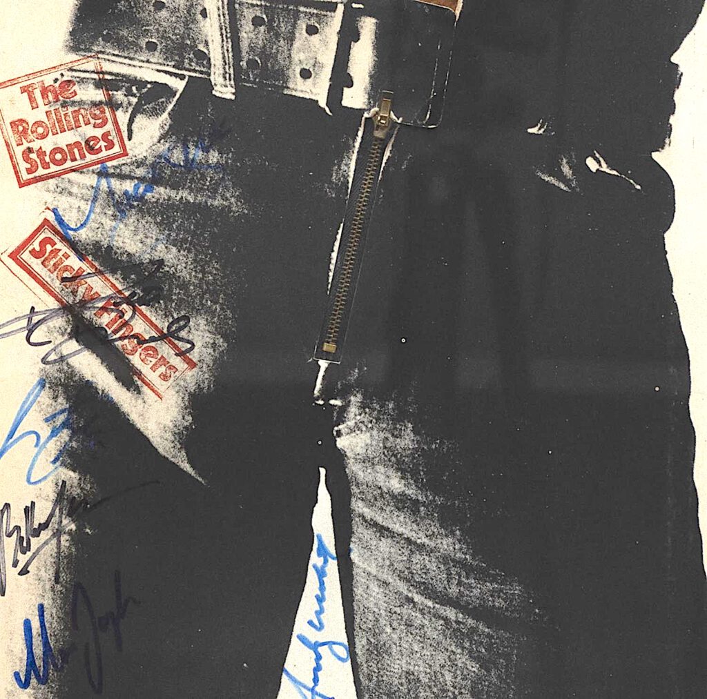 Hand signed album Sticky Fingers