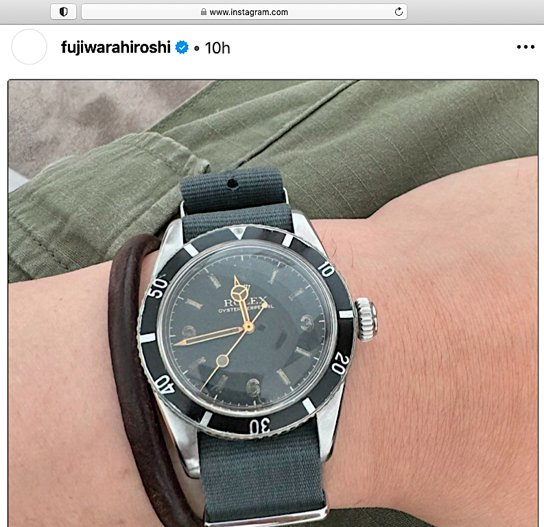 藤原ヒロシ FUJIWARA Hiroshi + ロレックス ROLEX