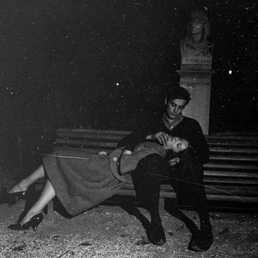 Alain Delon & Romy Schneider in Paris 1960