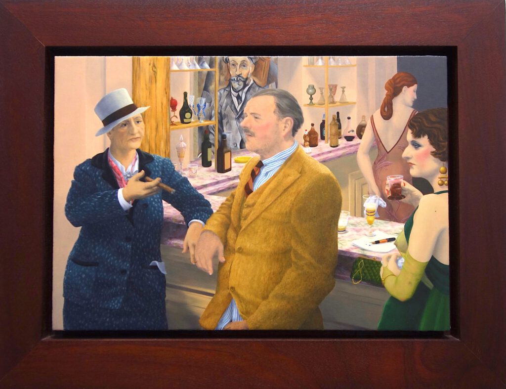 ヒラリー・ハークネス Hilary Harkness “Pleasing Papa” oil:linen panel, 2010