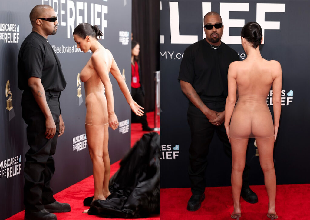 カニエ・ウェスト Kanye West and ビアンカ・センソリ Bianca Censori arrive at the 2025 Grammy Awards_4