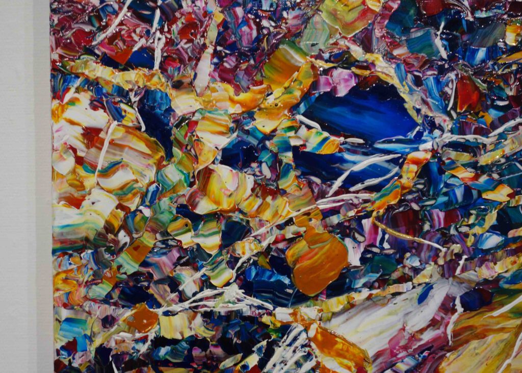 石黒昭 ISHIGURO Akira Marblesque 4 May 2023 2023, Acrylic on canvas, 1940 x 1303 x 32 mm, detail_1