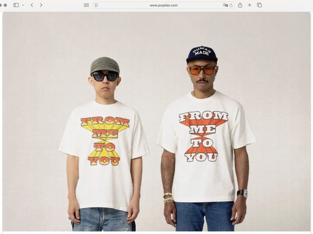 Nigo and Pharrell Williams @ Joopiter Marketplace May 2025