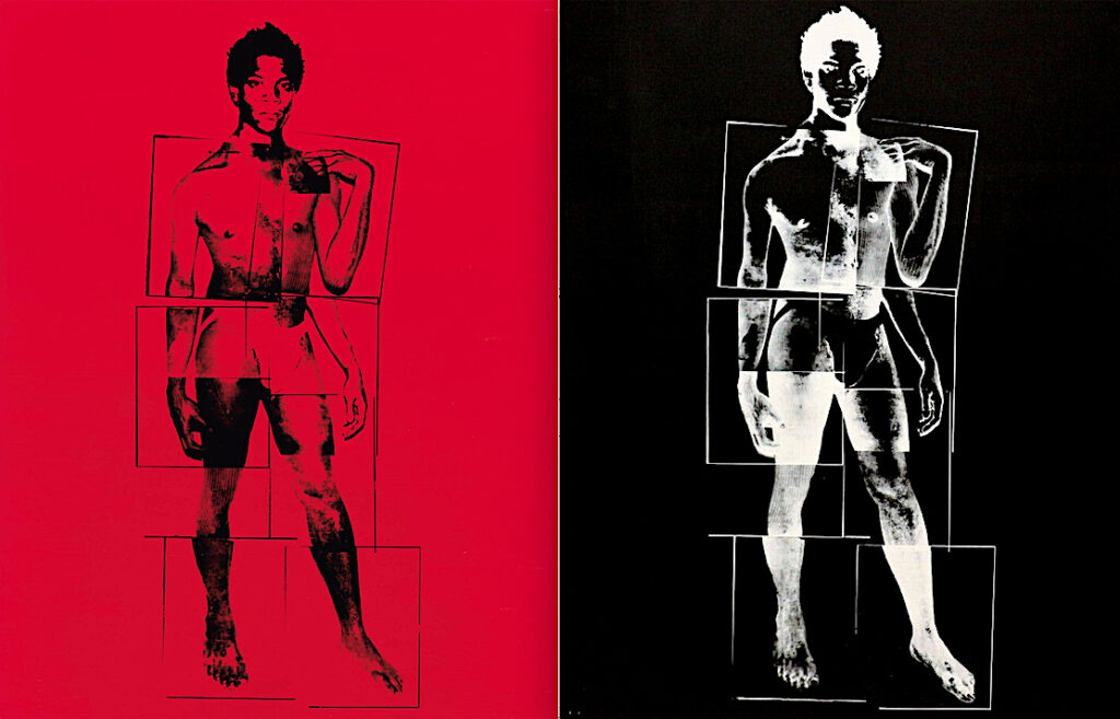 Andy Warhol, Portrait of Jean-Michel Basquiat as David, 1984, Red + Black versions
