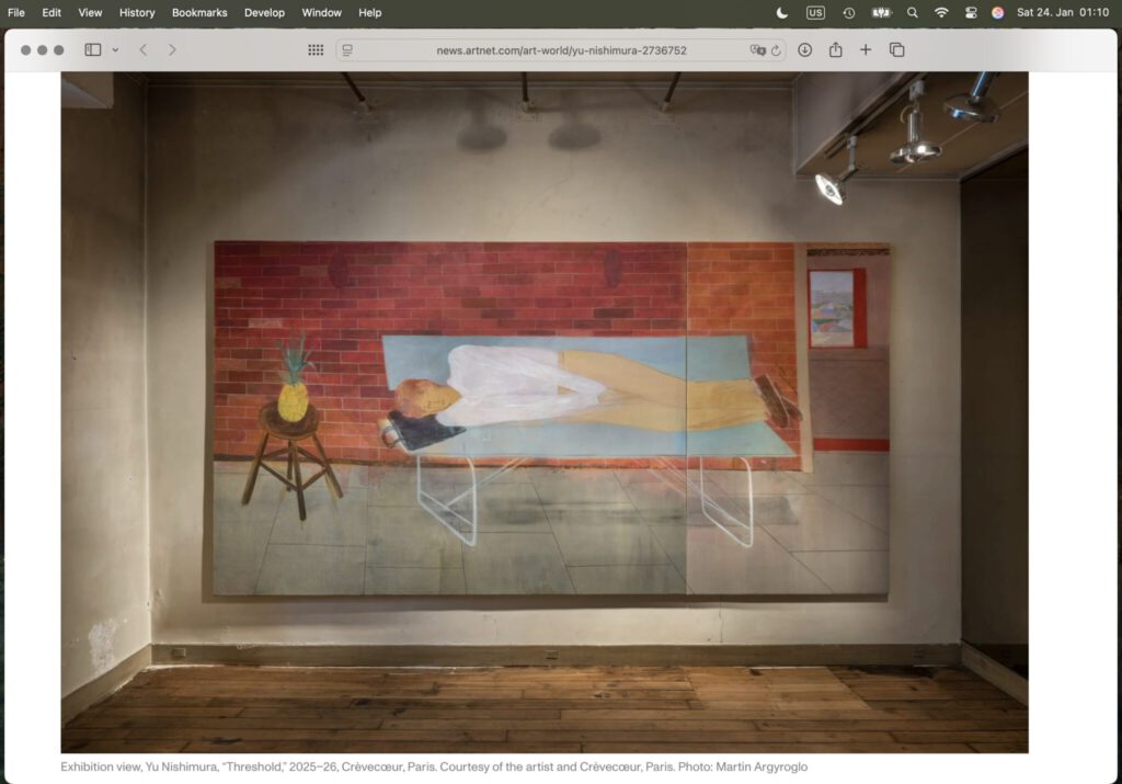 screenshot of the artnet website