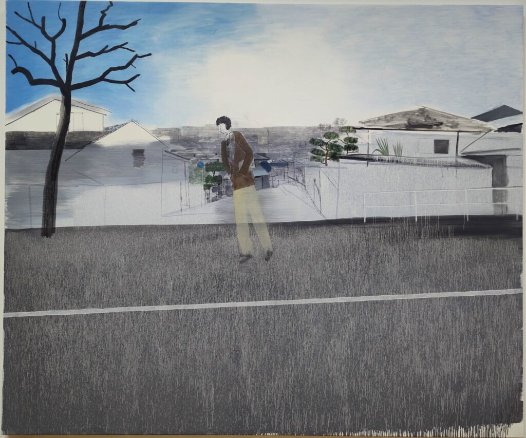 西村有 NISHIMURA Yu “Along the Skyline” 2025, Oil on canvas, 162 x 194 cm