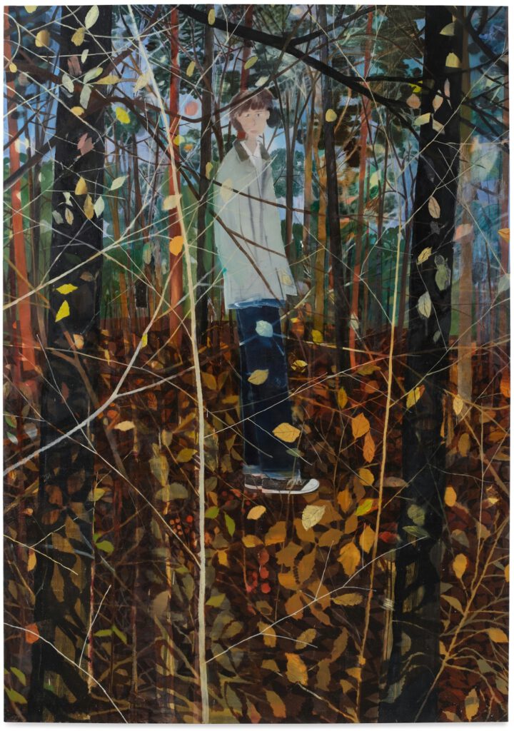 西村有 NISHIMURA Yu thicket 2020. Oil on canvas, 259.1 x 182.3 cm.