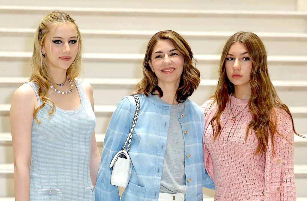 Sofia Coppola with her daughters Romy and Cosima Mars, during Défilé CHANEL Haute Couture