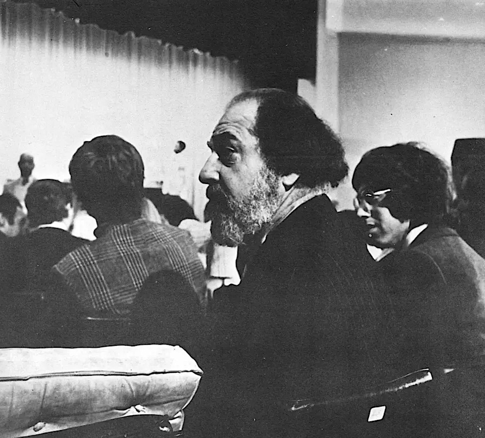 Robert Scull @ the controversial 1973 Sotheby’s auction of art from the Scull Collection.