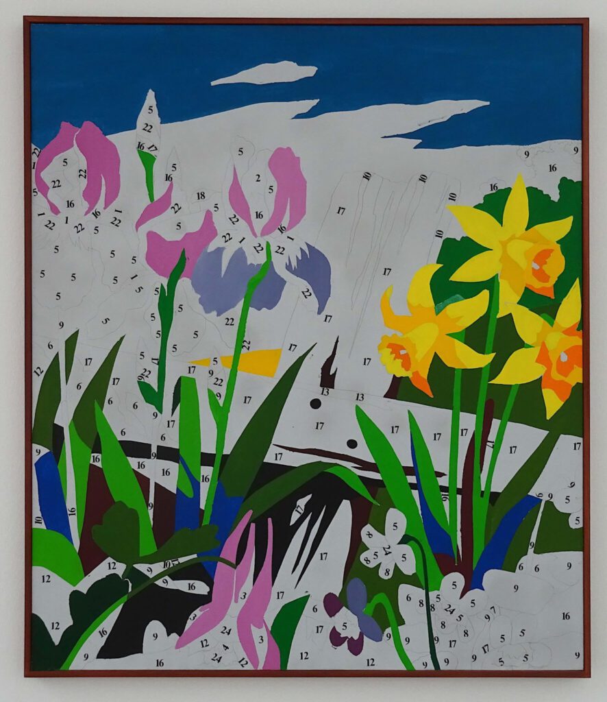 アンディ・ウォーホル Andy Warhol Do It Yourself (Flowers) 1962. Acryl, Bleistift und Letraset auf Leinwand. Daros Collection, Schweiz