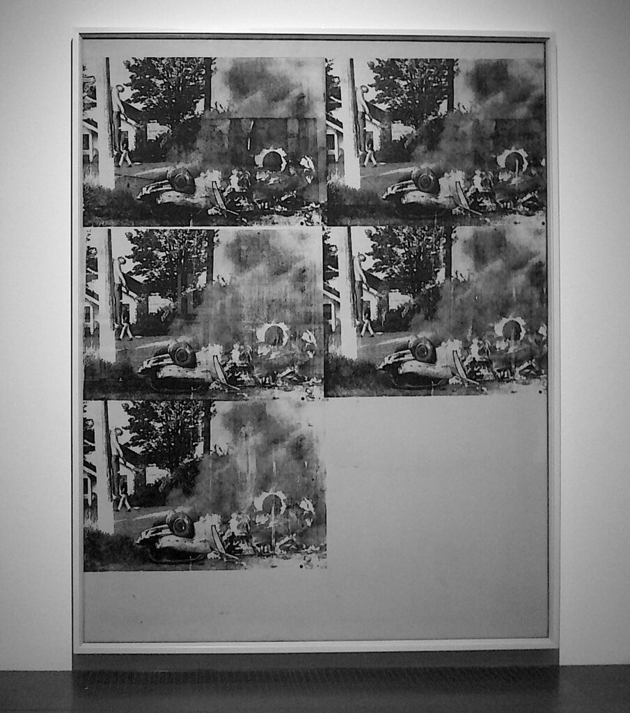 Andy Warhol “White Disaster II (White Burning Car II) 1963.