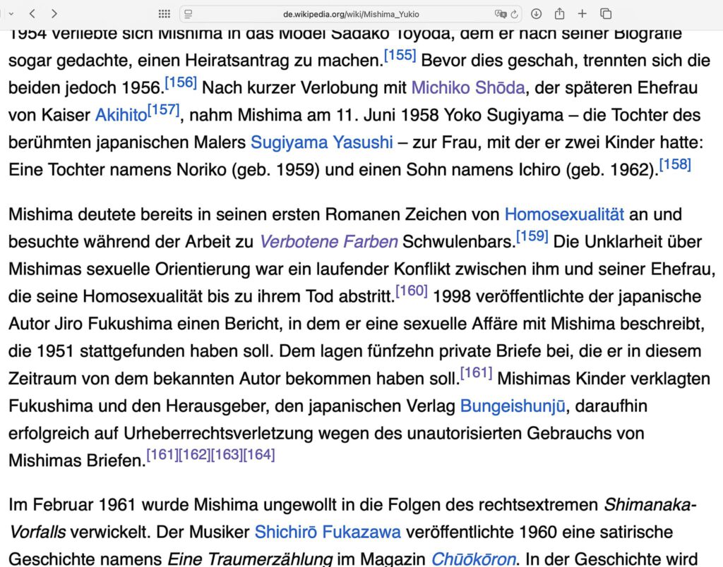 Yukio Mishima und Schwulenbars