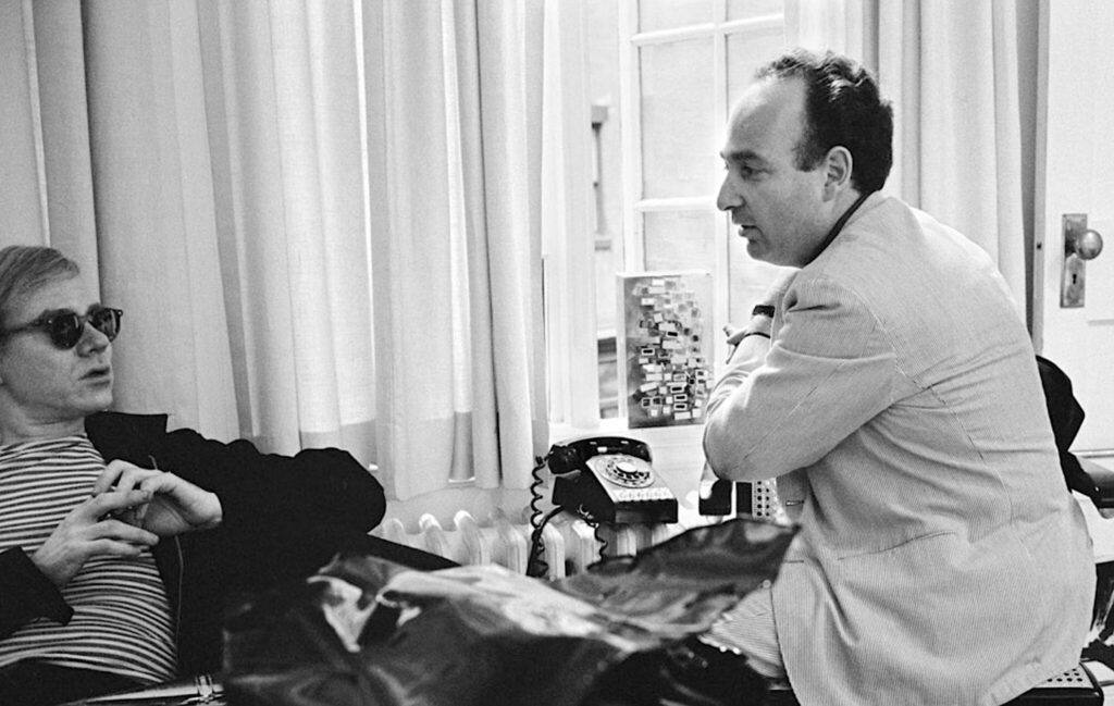 with Leo Castelli Gallery director Ivan Karp