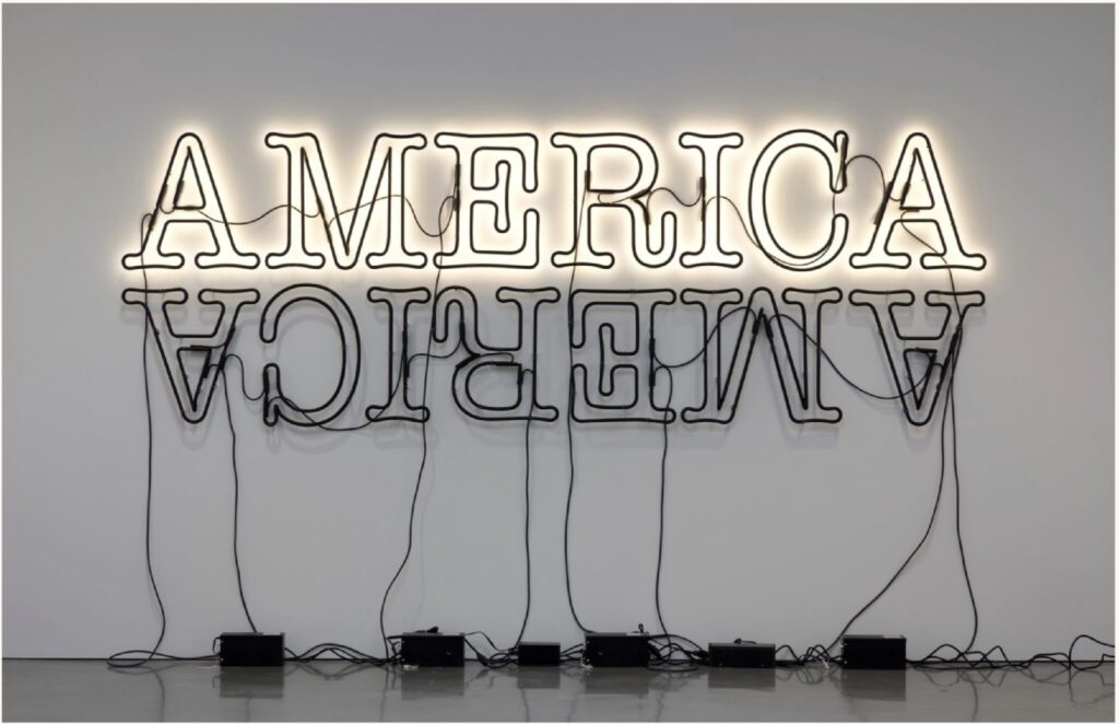 Glenn Ligon Double America 2 2014