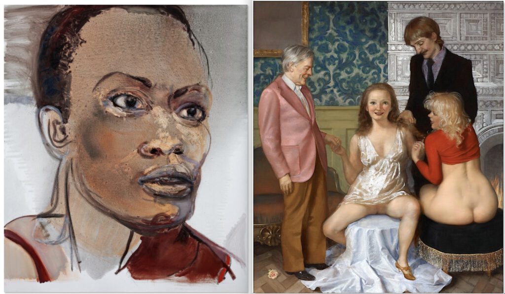 Marlene Dumas De acteur (Portrait of Romana Vrede) 2019, John Currin Lake Place 2012