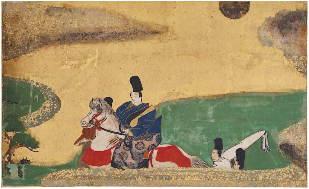 伝俵屋宗達 明石図 (源氏物語図屏風断簡) 江戸時代前期 17世紀前半