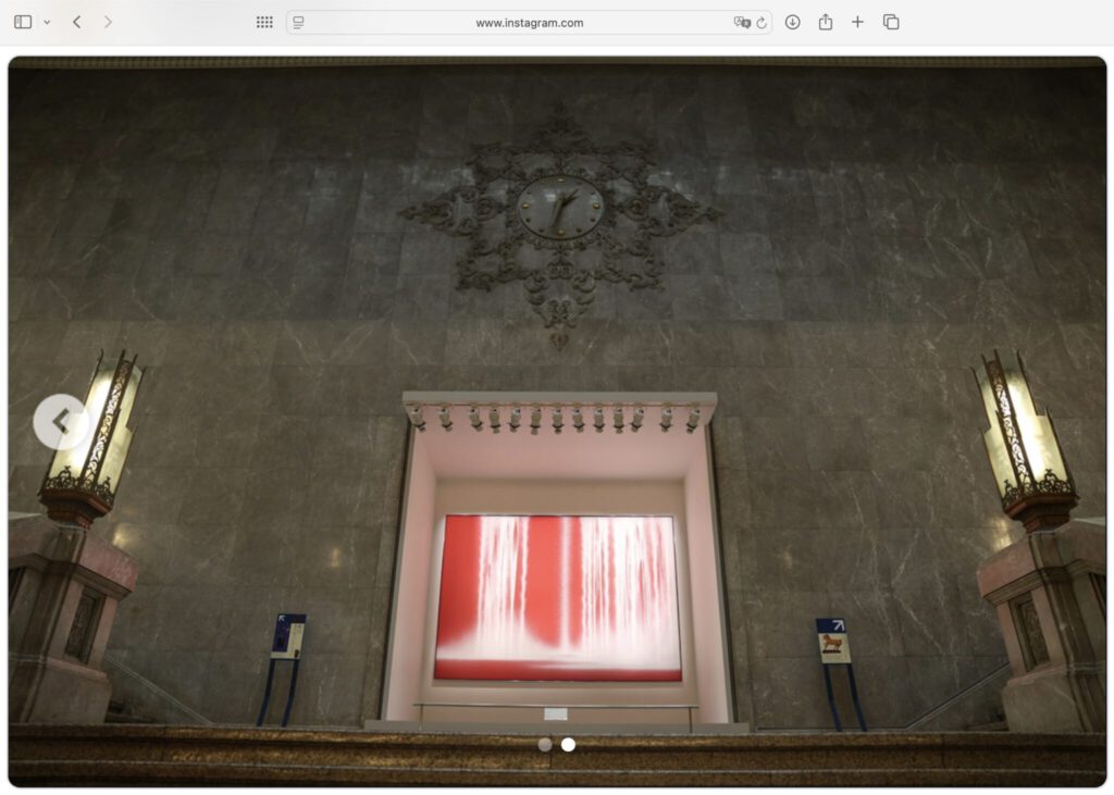 当館アンバサダーであり世界的に活躍する日本画家・千住博氏より、新作《ウォーターフォール・陽光》をご寄贈いただきました。