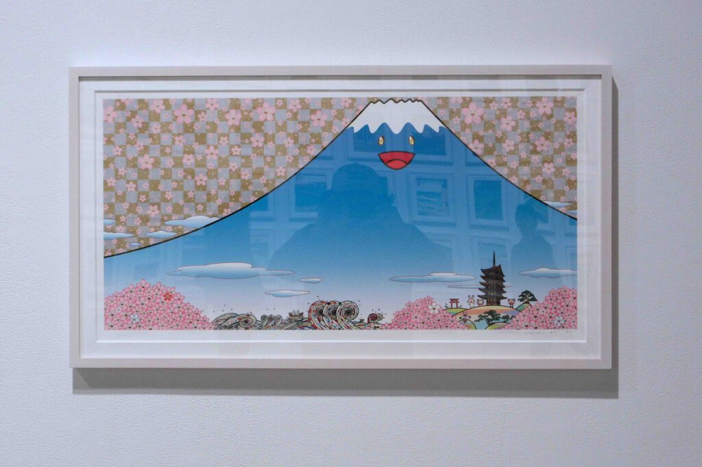 村上隆 Takashi Murakami “Mount Fuji in Spring and Japan Seen from Kanagawa-oki-namiura” 2025