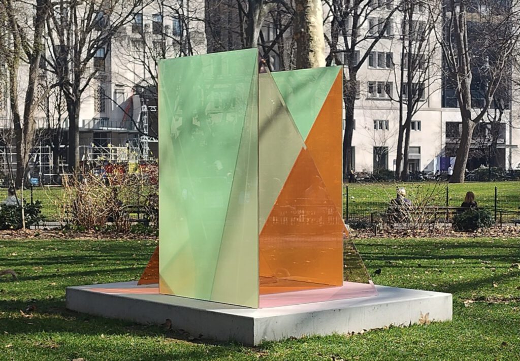 Larry Bell “Cantaloupe but Honeydew” (2025)