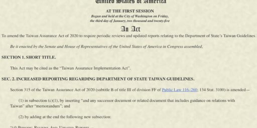 Taiwan Assurance Implementation Act