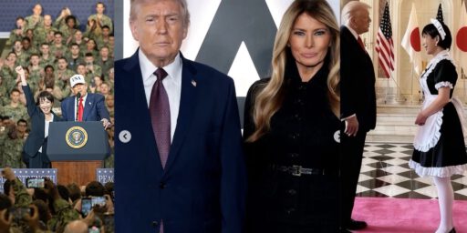 America Emperor with his maids Japanese Sanae and Slovenian Melania | America's Emperor with his maids Japanese Sanae and Slovenian Melania America Emperor with his maids Japanese Sanae and Slovenian Melania | America's Emperor with his maids Japanese Sanae and Slovenian Melania