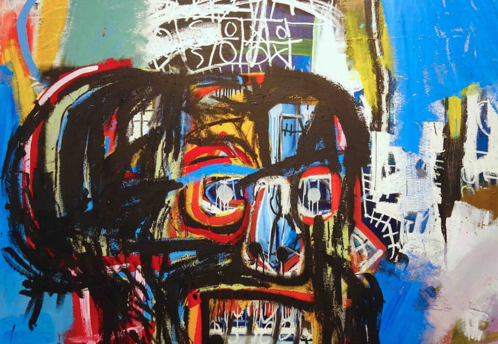 Jean-Michel Basquiat “Untitled” 1982, detail＿1