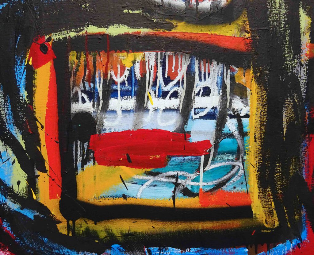 Jean-Michel Basquiat “Untitled” 1982, detail＿2