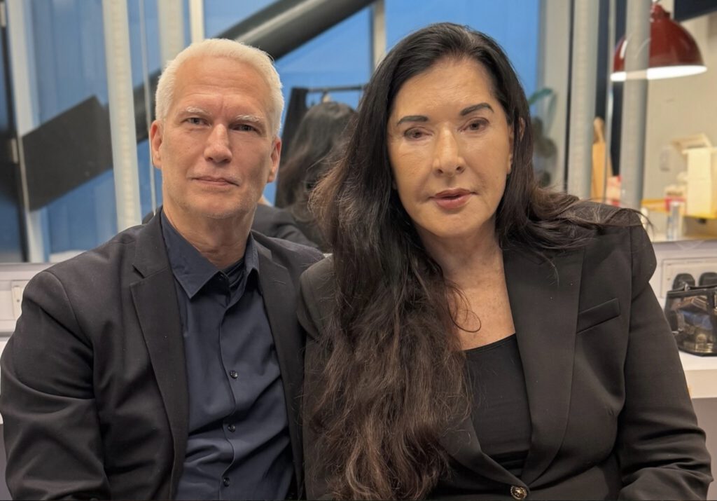 Recent pic of Marina Abramović with Klaus Biesenbach