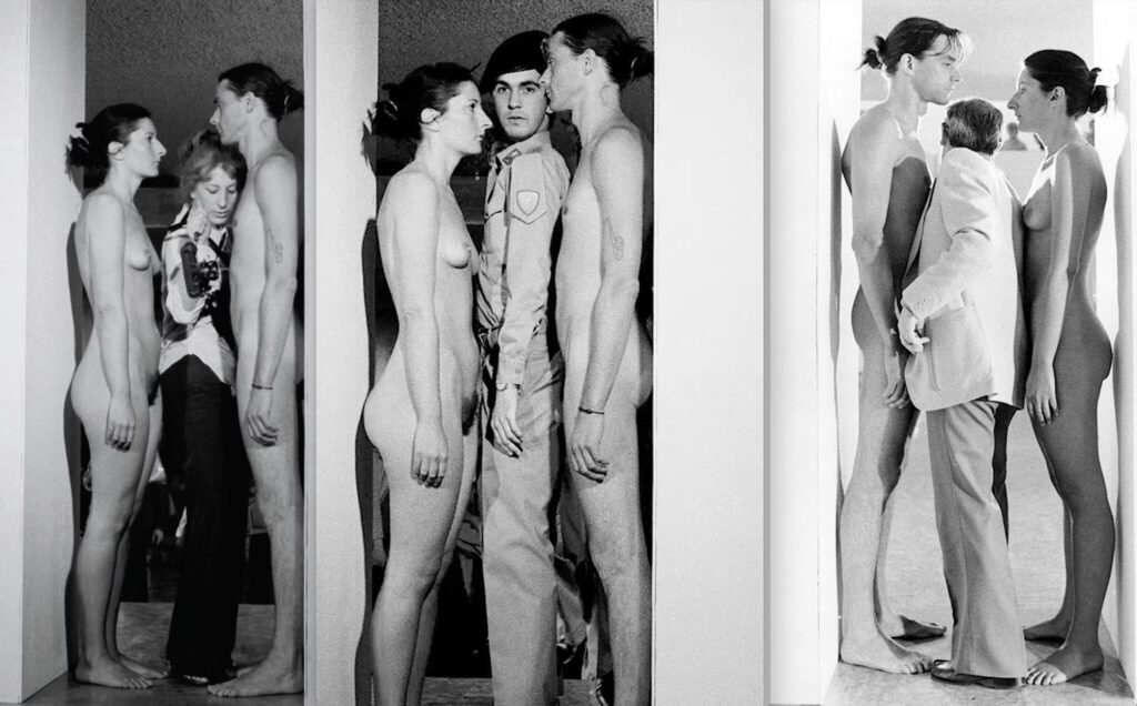 Ulay & Marina Abramović “Imponderabilia” 1977, Bologna, Italia