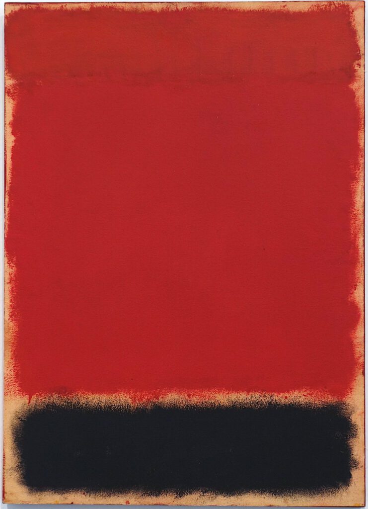 Mark Rothko Untitled 1959. Oil on paper mounted on board, 75.5 x 54 x 2.5 cm