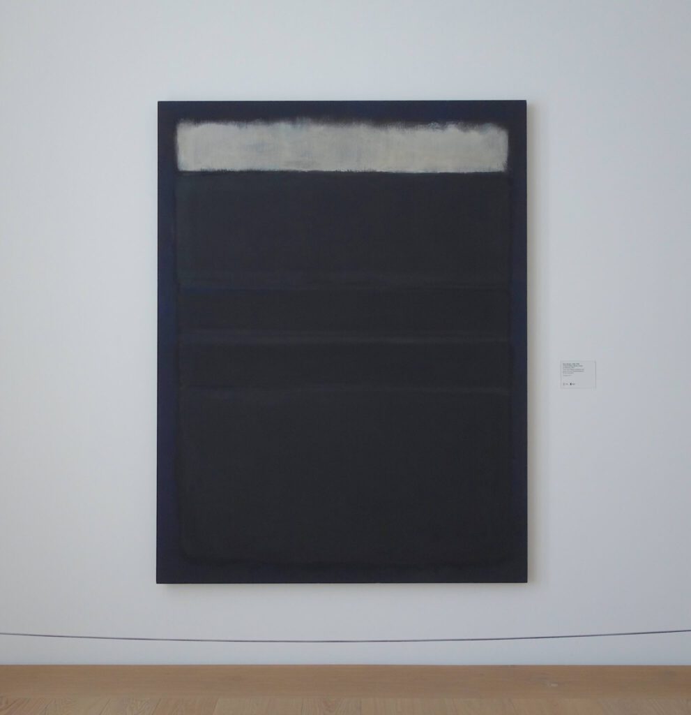 Mark Rothko Untitled (White, Blacks, Grays on Maroon) 1963. Oil on canvas, 227 x 175 cm, Kunsthaus Zürich