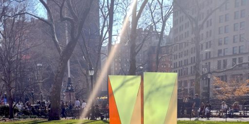 Larry Bell “Cantaloupe but Honeydew” (2025) @ Madison Square Park Conservancy 2025. Photo by Satomi Nakai | Larry Bell "Cantaloupe but Honeydew" (2025) @ Madison Square Park Conservancy 2025. Photo by Satomi Nakai, March 2026 Larry Bell “Cantaloupe but Honeydew” (2025) @ Madison Square Park Conservancy 2025. Photo by Satomi Nakai | Larry Bell "Cantaloupe but Honeydew" (2025) @ Madison Square Park Conservancy 2025. Photo by Satomi Nakai, March 2026