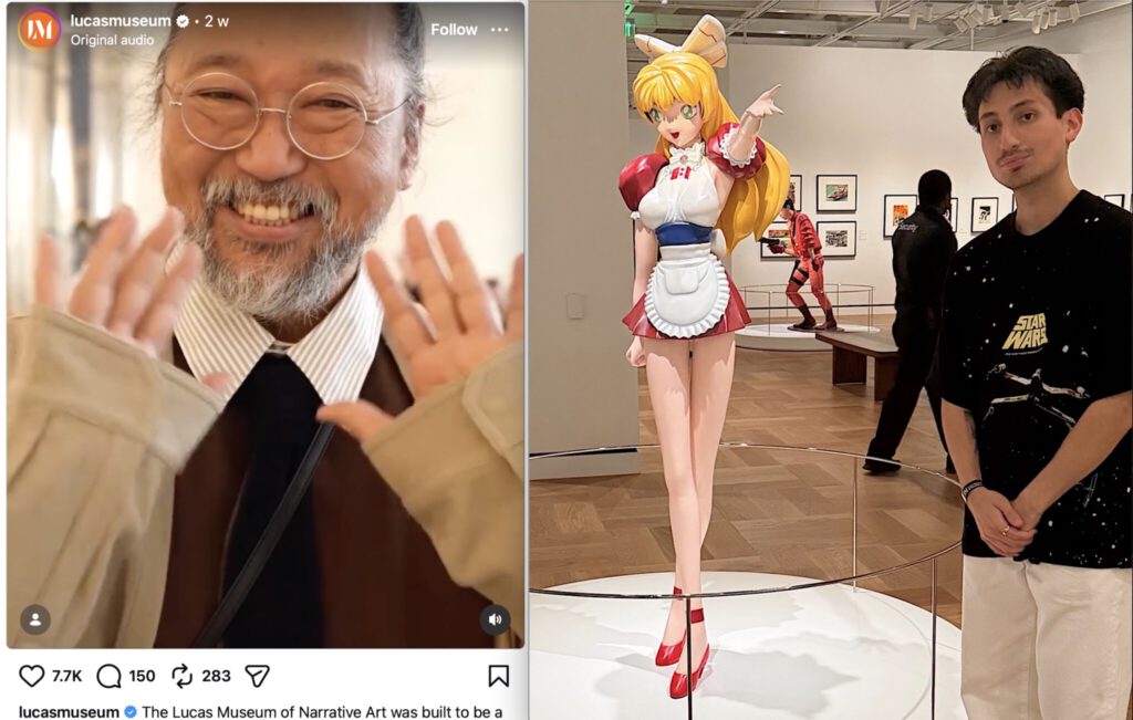 NHKを含む全世界が、我が国の代表美術品、村上隆のKo²ちゃんを擁するスター・ウォーズのルーカス・美術館に大注目 | NHKを含む全世界が、我が国の代表美術品、村上隆のKo²ちゃんを擁するスター・ウォーズのルーカス・美術館に大注目 The entire world—including NHK—is focusing intense attention on the Lucas Museum of Narrative Art (Star Wars creator George Lucas's museum), which houses *Ko²-chan* by Takashi Murakami, one of Japan's representative artworks