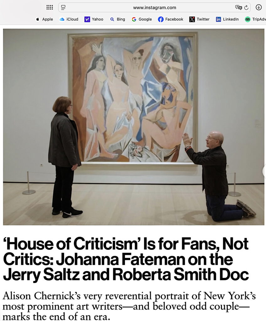 Roberta Smith and Jerry Saltz