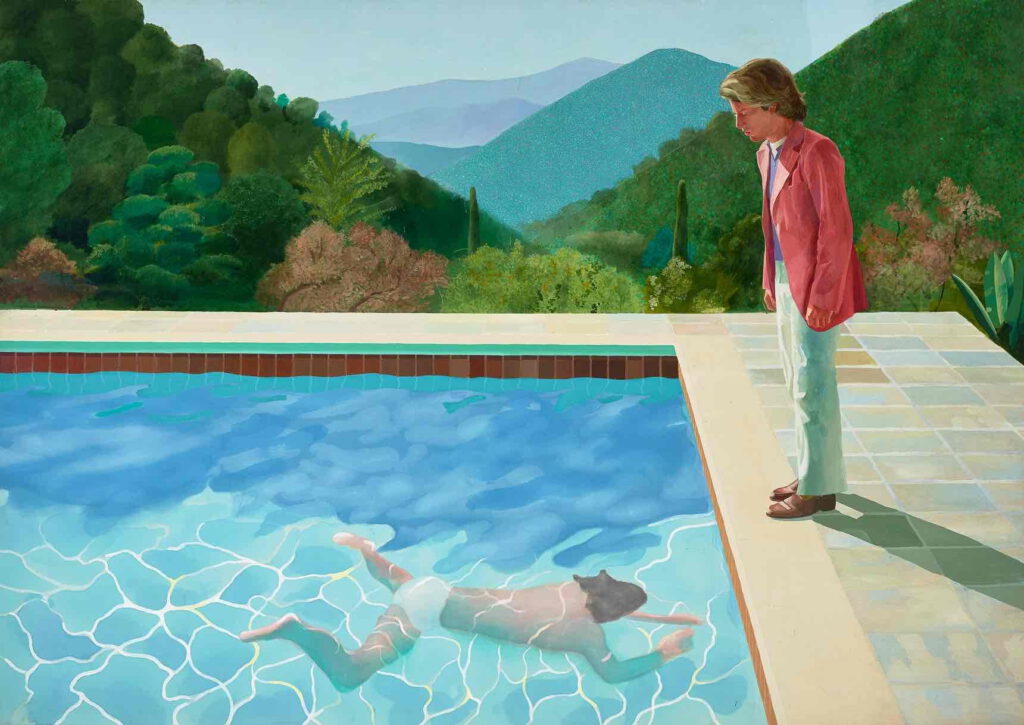 David Hockney Portrait of an Artist (Pool with Two Figures) 1972. Collection Pierre Chen, Taipei