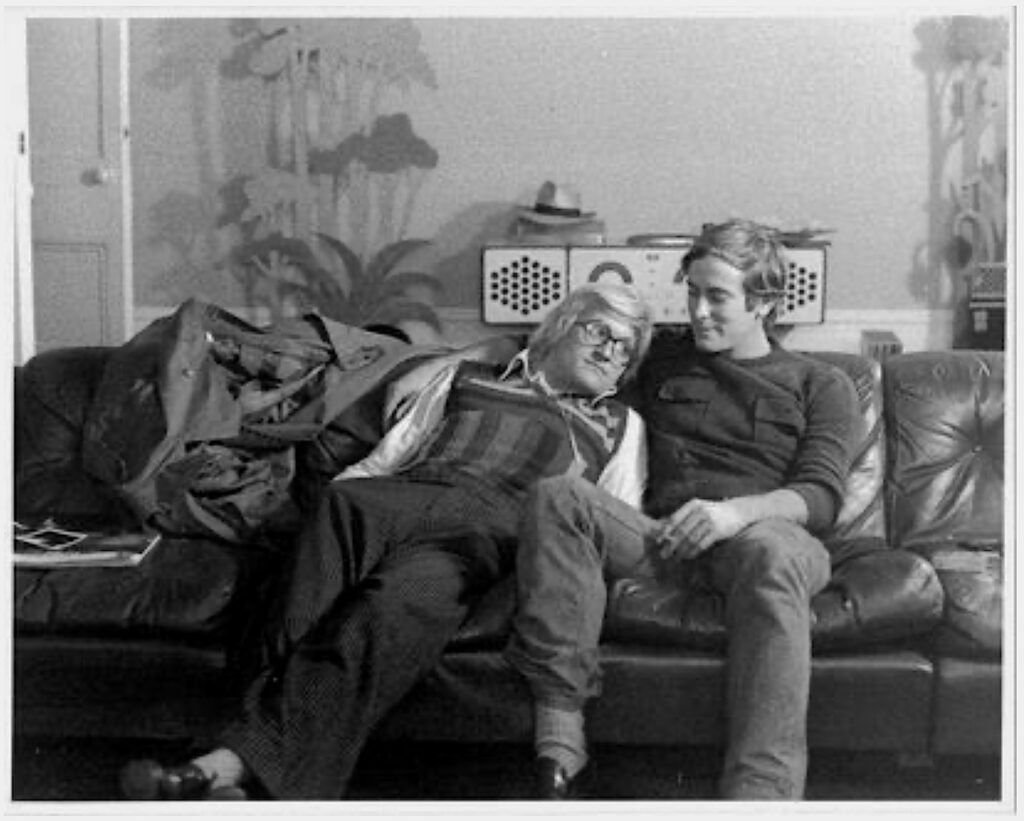 David Hockney and Peter Schlesinger, ca. 1980
