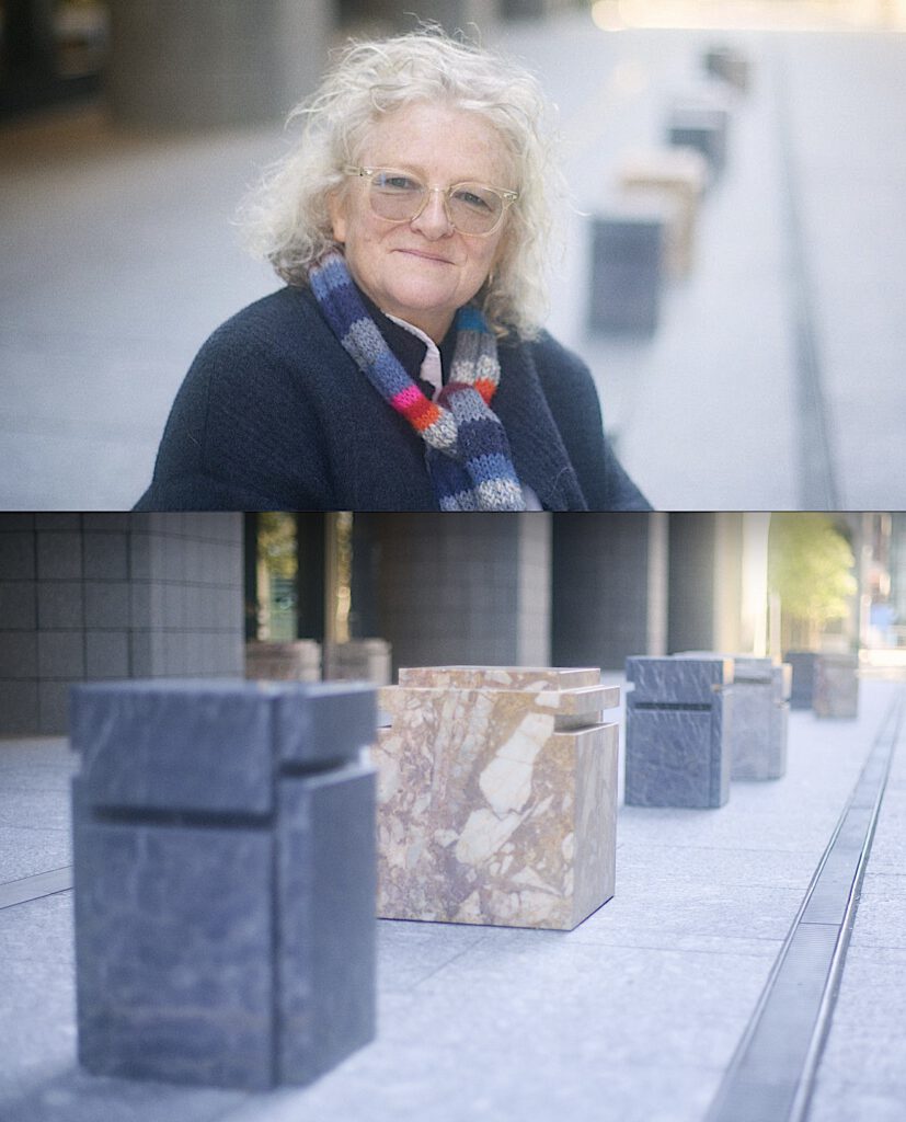 Internet pics 3 Between ARTIZON MUSEUM and the new TODA Building, works by Rachel Whiteread レイチェル・ホワイトリード