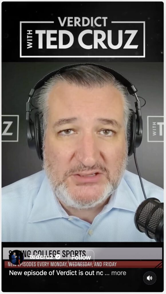 Ted Cruz Giving billions of dollars to theocratic lunatics who want to murder us is not a good idea.