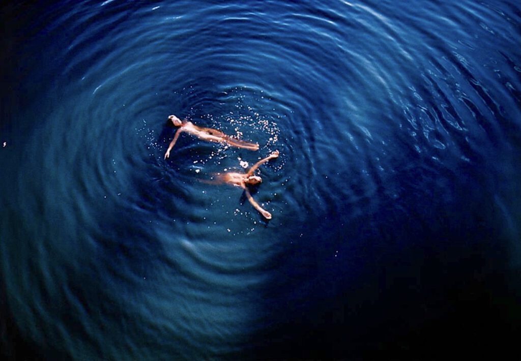 Ulay and Marina Abramović Floating (Australia) 1980