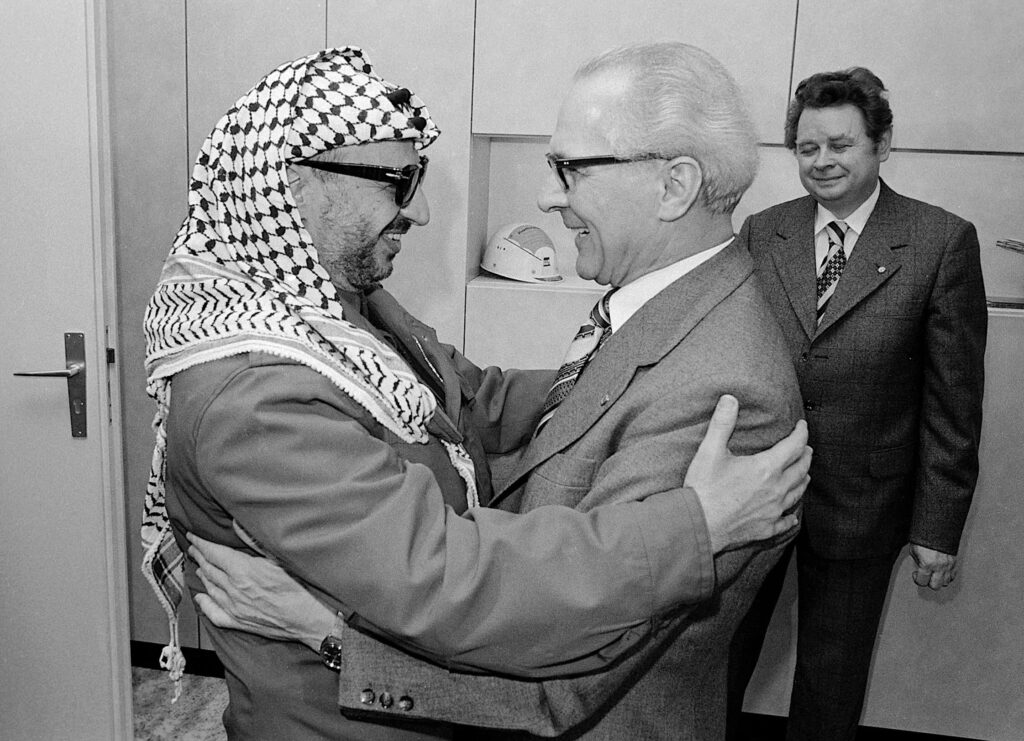 Yasser Arafat and Erich Honecker 1978.