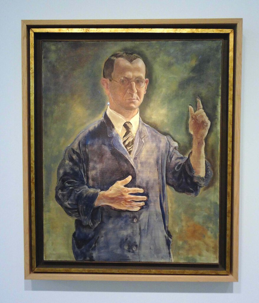 ゲオルゲ・グロス George Grosz Selbstbildnis als Warner 1927, Öl auf Leinwand. Erworben aus Mitteln der Stiftung DKLB, Berlin 1997