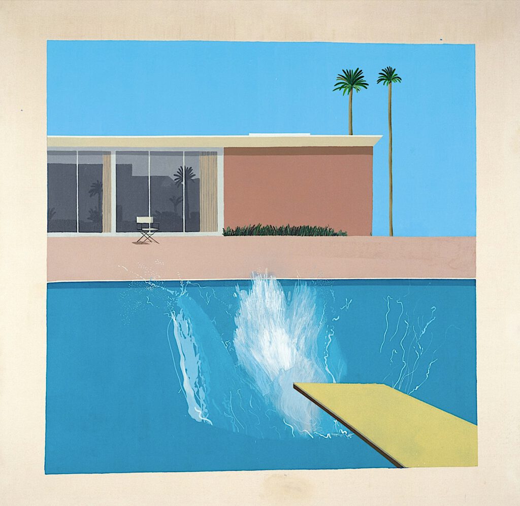 デイヴィッド・ホックニー David Hockney A Bigger Splash 1967. Acrylic on canvas. 242.5 x 243.9 cm.