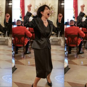 Official Photograph by the White House, taken from President Donald J. Trump and Japanese Prime Minister Sanae Takaichi deliver remarks in the State Dining Room March 19, 2026 | Official Photograph by the White House. March 19, 2026
