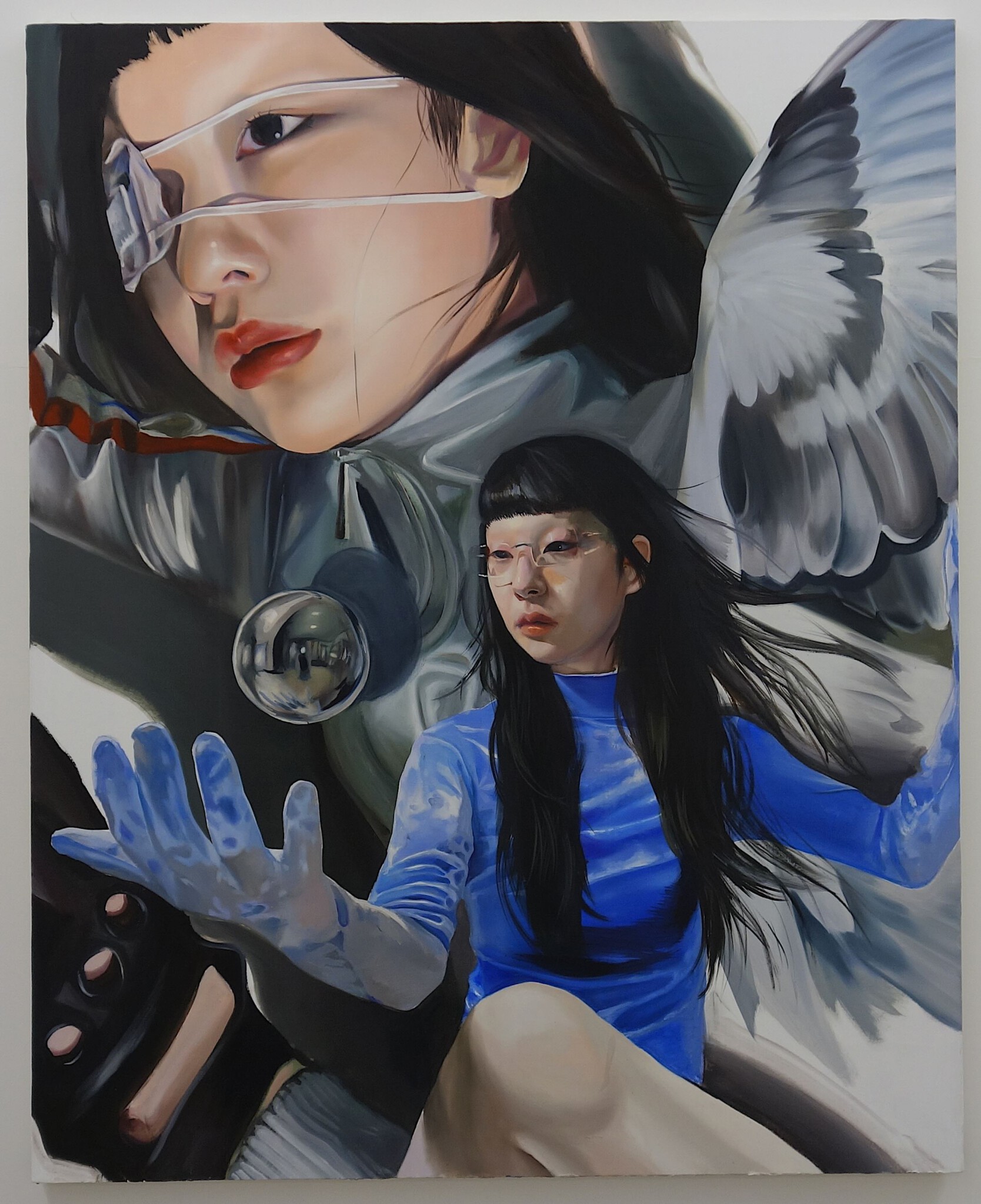SUGIYAMA Hinako 杉山日向子 「風兆」2026, 1620 x 1303 mm, oil on canvas