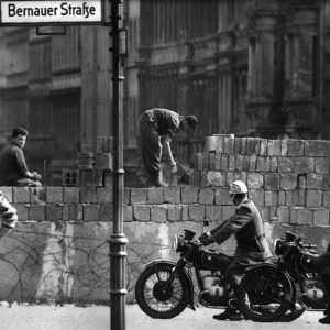 In August 1961, workers erected the “West-East Berlin Wall” along Bernauer Strasse.