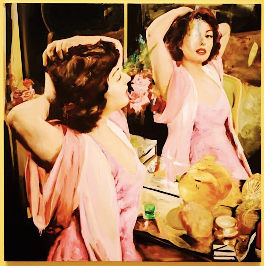 Queen of the Mirror 2019 oil on canvas 162 x 162 cm
