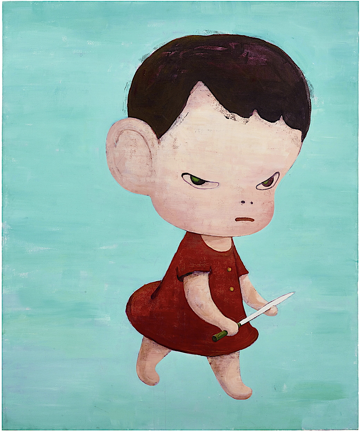 奈良美智 Yoshitomo Nara Present 1994, acrylic on canvas, 180 x 150 cm