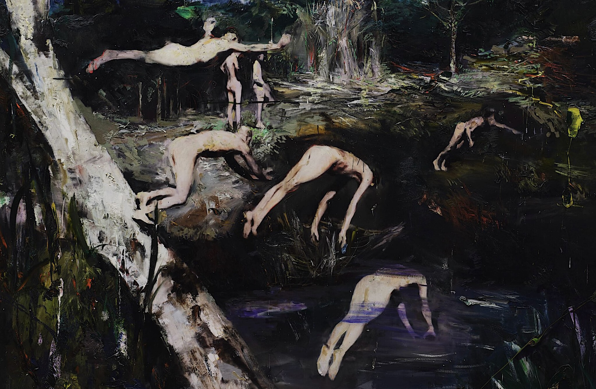 IDA Yukimasa 井田幸昌 “The Starry Night – Dice -” 2026. Oil on canvas, detail